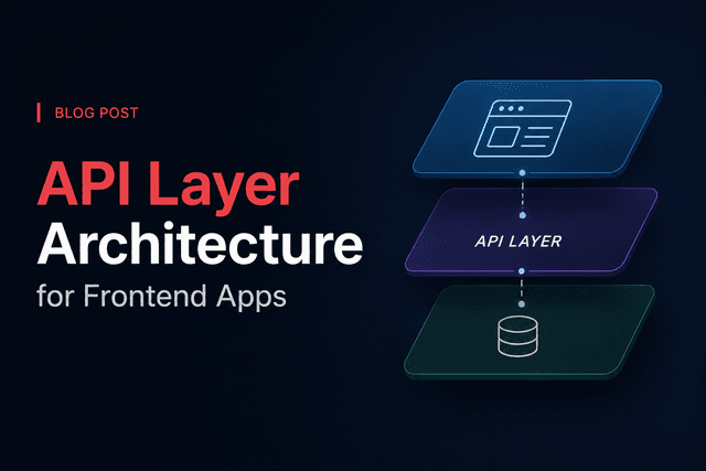 API Layer Architecture for Frontend Apps cover