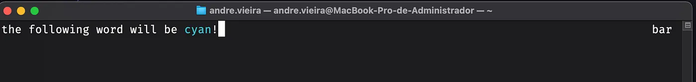 Criando um tema personalizado para o ZSH: Validando cores no tema personalizado do zsh