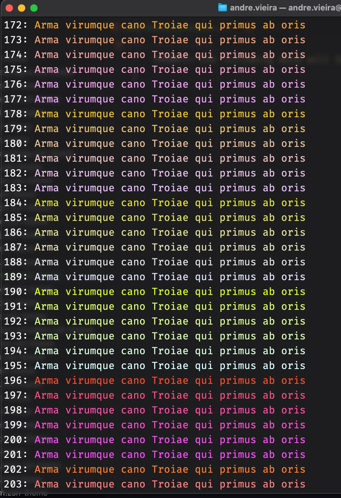Criando um tema personalizado para o ZSH: Cores disponíveis para criação de temas
