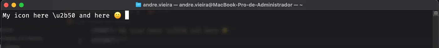 Criando um tema personalizado para o ZSH: Exibição de tema com ícone