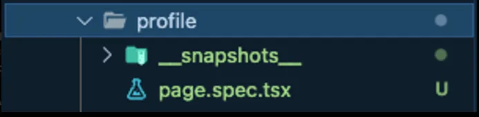 Estrutura de arquivos em testes com Jest e Snapshots